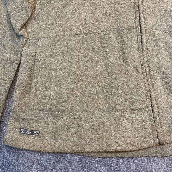 Columbia Titanium Women's Size Medium Fleece Green Field Jacket Zip Up High Neck - Picture 3 of 7